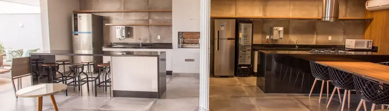 Espaço gourmet do Persona Bueno, no Setor Bueno em Goiânia (imagem de projeto)