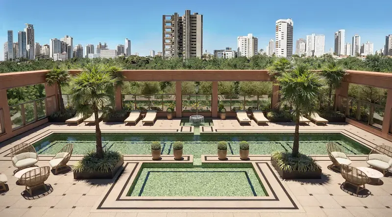 Piscina Ryad Goiania — Ryad Marista: Luxo Inspirado em Marrocos no Coração de Goiânia