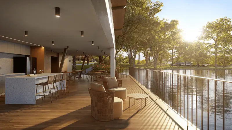 Wine bar da Fazenda Lumiar Estates (imagem de projeto)