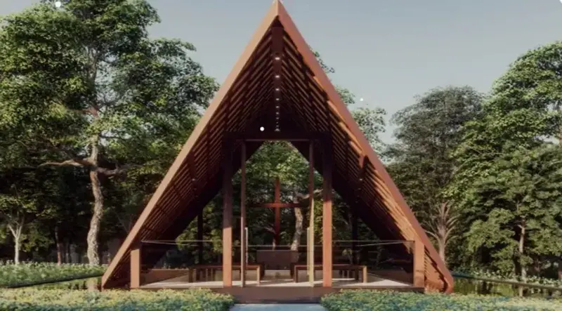 Capela do condomínio fechado Jardins França, em Goiânia