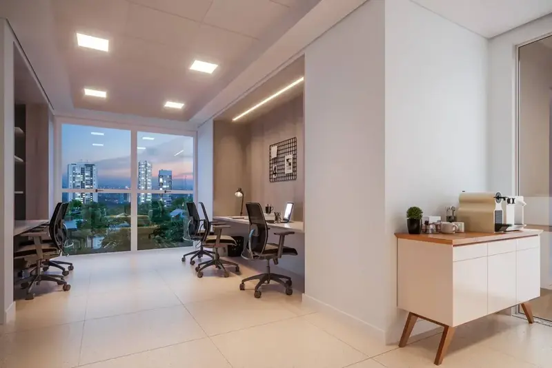 Área comum do Wish Vaca Brava, no Setor Bueno em Goiânia (imagem de projeto)