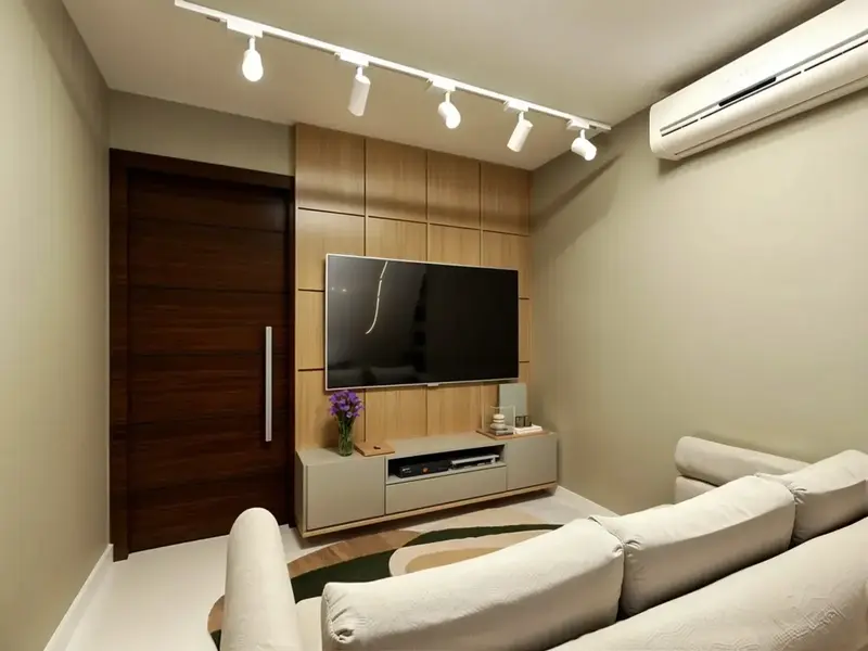 Ambiente do apartamento mobiliado de 69 m² no Wish Vaca Brava, Setor Bueno em Goiânia