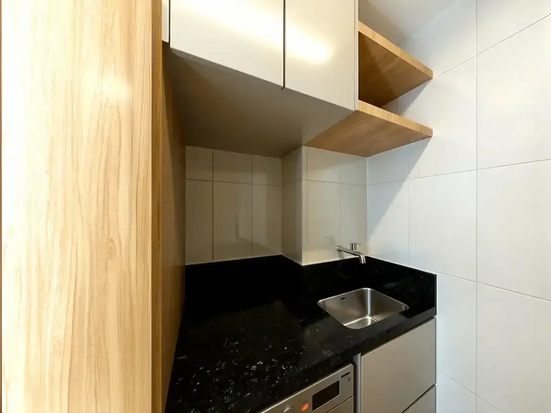 Ambiente do apartamento mobiliado de 69 m² no Wish Vaca Brava, Setor Bueno em Goiânia