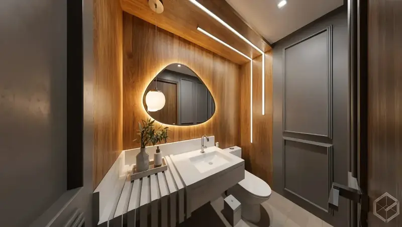 Ambiente do apartamento decorado e mobiliado no Único Marista, Setor Marista em Goiânia