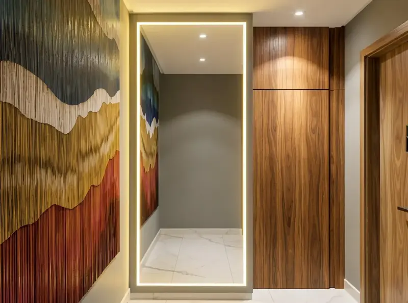 Ambiente do apartamento decorado e mobiliado no Único Marista, Setor Marista em Goiânia