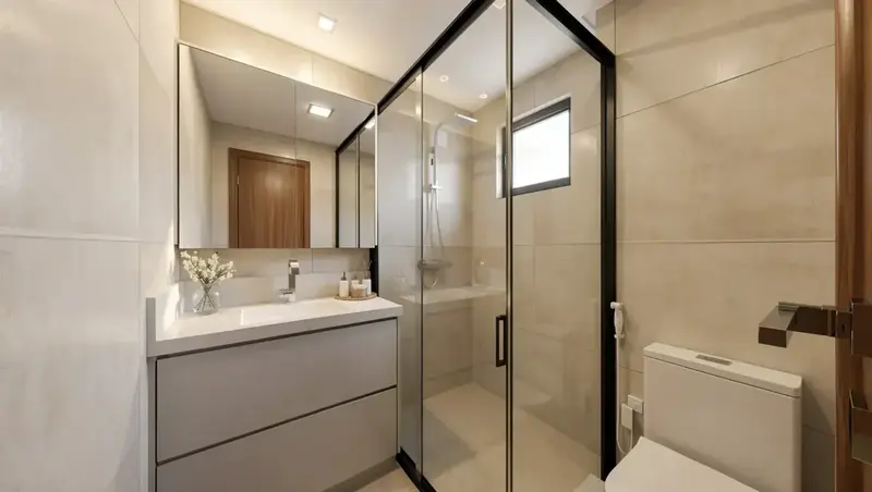 Ambiente do apartamento decorado e mobiliado no Único Marista, Setor Marista em Goiânia