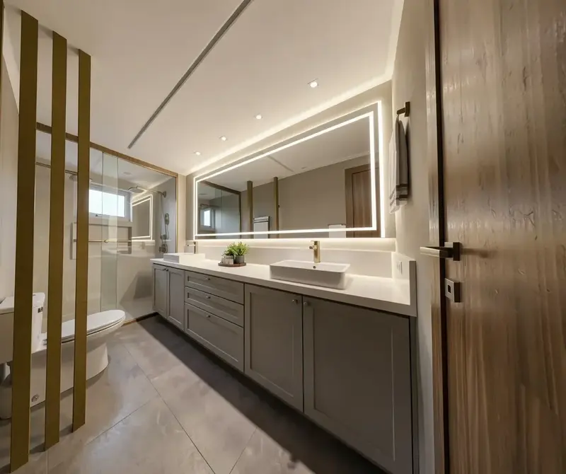 Ambiente do apartamento decorado e mobiliado no Único Marista, Setor Marista em Goiânia
