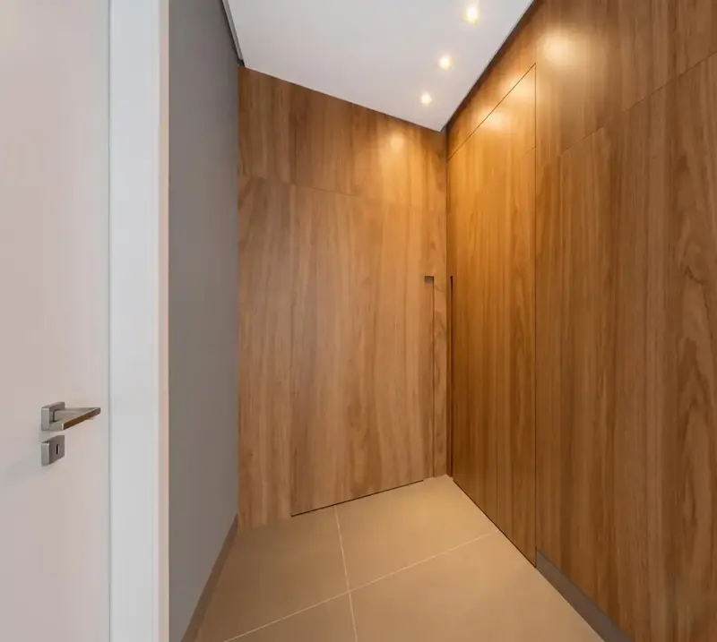 Ambiente do apartamento mobiliado e decorado no Atmos City Design, Setor Marista em Goiânia
