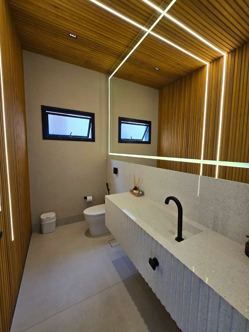 Lavabo do sobrado mobiliado no Jardins Itália, Goiânia