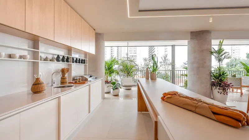 Apartamento decorado do Selena by Opus, Setor Oeste em Goiânia