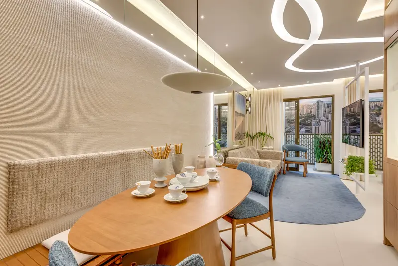 Apartamento decorado do Opus Gyro Praça do Sol, Setor Oeste em Goiânia