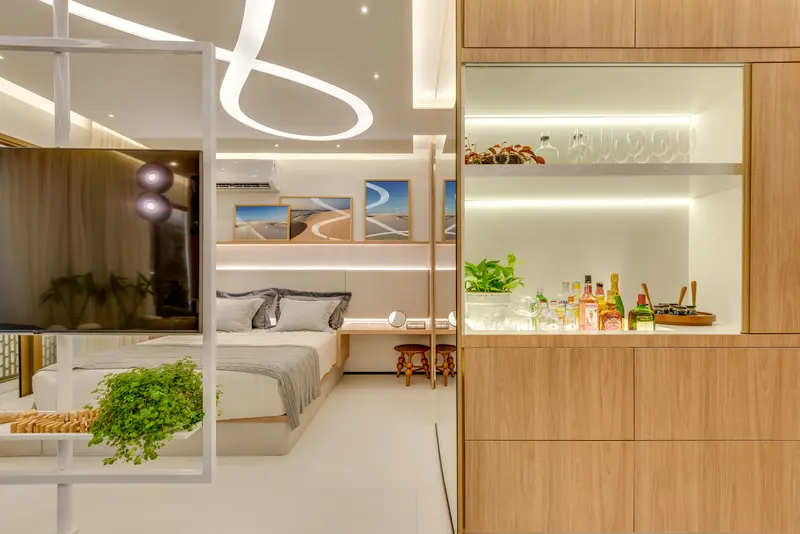 Apartamento decorado do Opus Gyro Praça do Sol, Setor Oeste em Goiânia