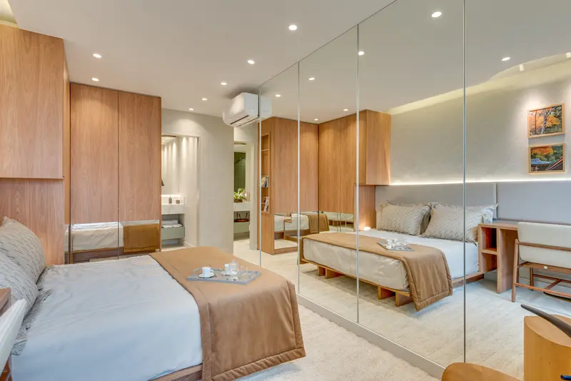 Apartamento decorado do Opus Gyro Praça do Sol, Setor Oeste em Goiânia
