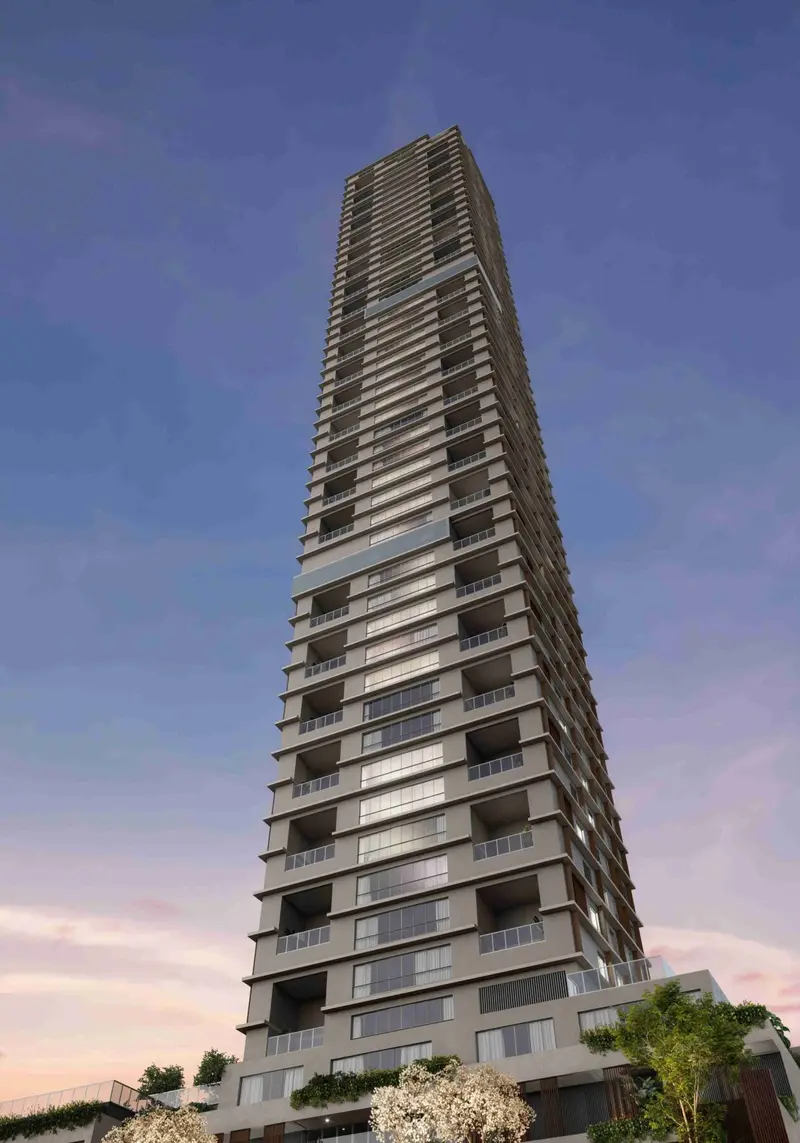 Fachada do City Park Royal, torre de 197 m no Setor Bueno, Goiânia